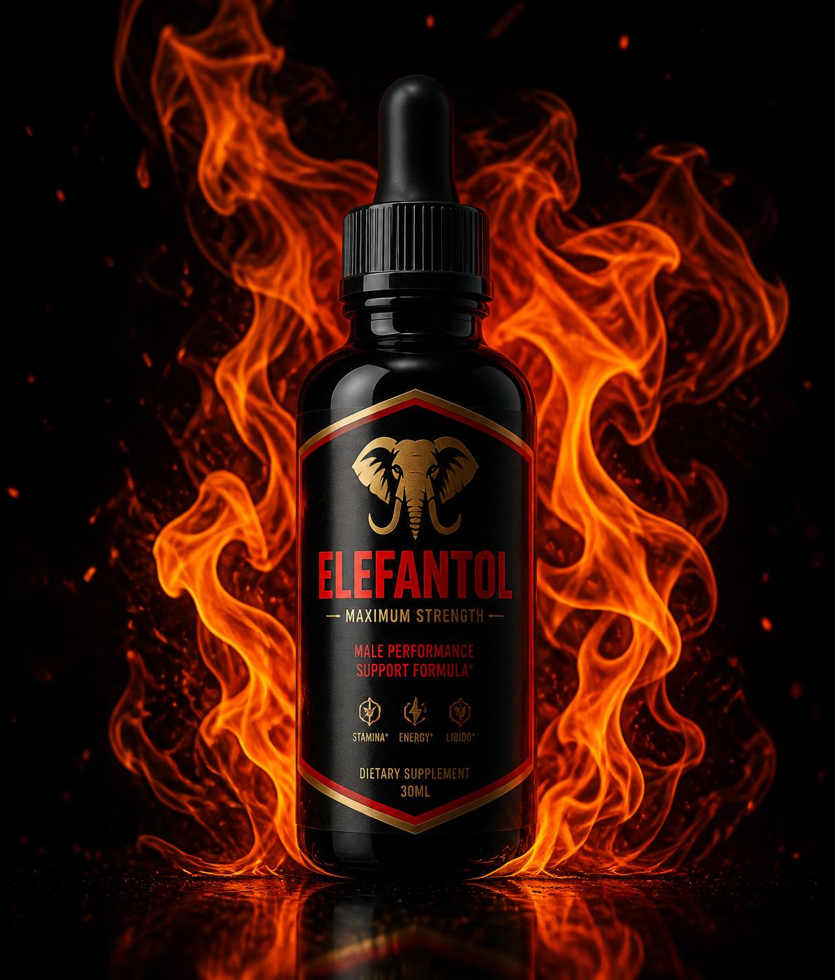 Frasco Elefantol 30ml — suplemento natural para performance masculina